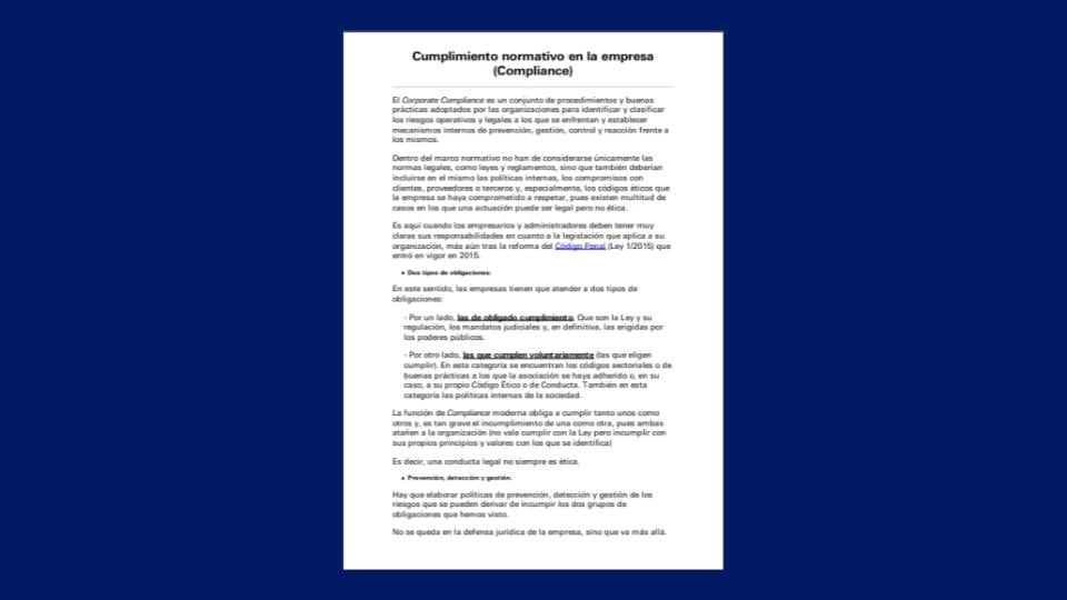 Ebook Diseño de un programa de compliance 1