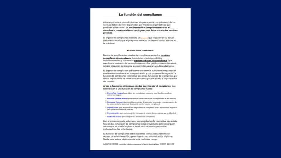 Ebook Diseño de un programa de compliance 2